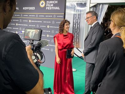 Irina Kastrinidis with Christian Jungen – Artistic Director – Zurich Film Festival