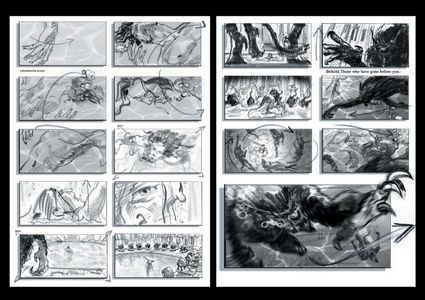 Some of the many storyboards I did for what it was supposed to be my first US movie that unfortunately never happened, b
