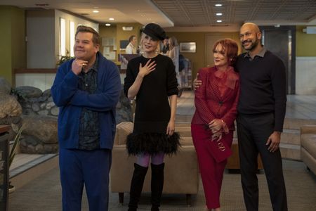 Nicole Kidman, Meryl Streep, James Corden, and Keegan-Michael Key in The Prom (2020)