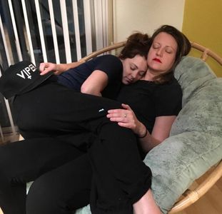 Kathryn Burns and Rachel Bloom in Crazy Ex-Girlfriend (2015)