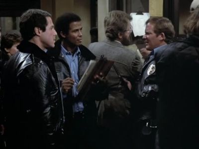 Charles Haid, Michael Warren, and Jerome Blackwell in Hill Street Blues (1981)