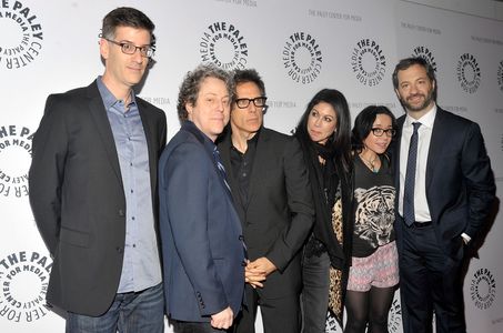 Janeane Garofalo, Ben Stiller, Judd Apatow, Robert Cohen, Jeff Kahn, and Caroline Hirsch at an event for The Ben Stiller