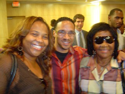 Media Mogul Mona Scott-Young, Actor Carl Ducena and Scott Young’s Amazing Mother at a Haitian American event in New York