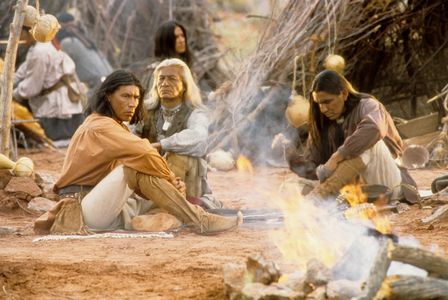 Rodney A. Grant, Wes Studi, and Rino Thunder in Geronimo: An American Legend (1993)