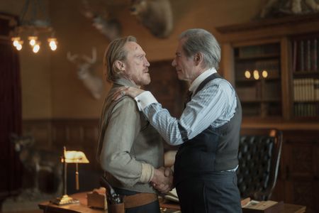 Timothy Dalton and Jerome Flynn in 1923 (2022)