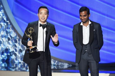 Alan Yang and Aziz Ansari at an event for The 68th Primetime Emmy Awards (2016)