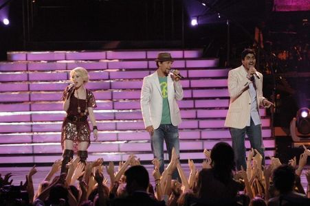 Jason Mraz, Alexis Grace, and Anoop Desai in American Idol (2002)