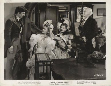Donna Reed, Lana Turner, Richard Hart, and Frank Morgan in Green Dolphin Street (1947)