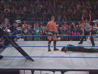 Jeff Hardy, Brian Hebner, and Bobby Roode in TNA iMPACT! Wrestling (2004)