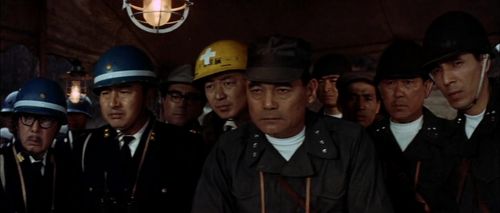 Yû Fujiki, Susumu Fujita, Mitsuo Tsuda, Kôzô Nomura, Shin Ôtomo, and Keisuke Yamada in Mothra vs. Godzilla (1964)