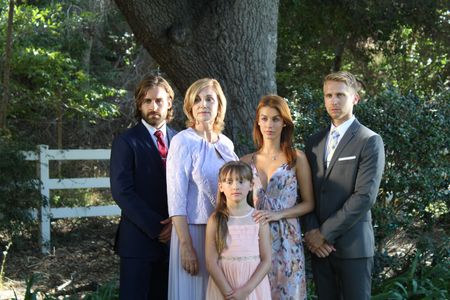 On the set of Blood Relatives-cast family photo