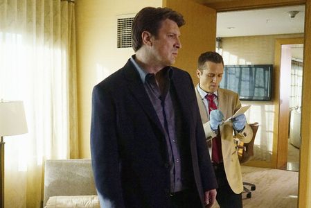Seamus Dever and Nathan Fillion in Castle (2009)