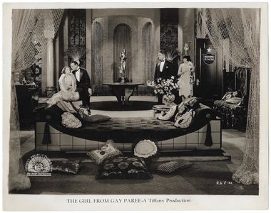 Barbara Bedford, Betty Blythe, Malcolm McGregor, and Lowell Sherman in The Girl from Gay Paree (1927)