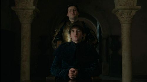 Isaac Hempstead Wright and Daniel Portman in Game of Thrones (2011)