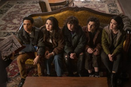 Will Price, Ana Yi Puig, Isa Briones, Zack Morris, and Miles McKenna in Goosebumps (2023)