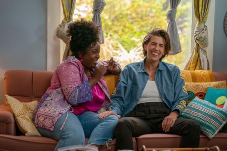 E.R. Fightmaster and Lolly Adefope in Shrill (2019)