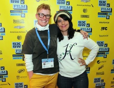 Kathleen Hanna and Sini Anderson at an event for The Punk Singer (2013)