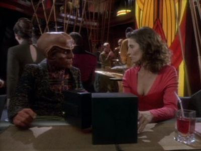 Armin Shimerman and Jennifer Hetrick in Star Trek: Deep Space Nine (1993)
