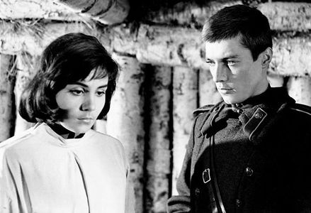 Valentina Malyavina and Evgeniy Zharikov in Ivan's Childhood (1962)