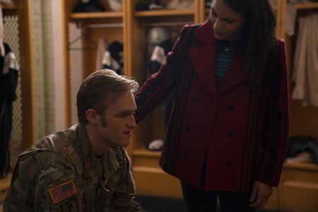 Wyatt Russell and Gabrielle Byndloss in The Falcon and the Winter Soldier (2021)