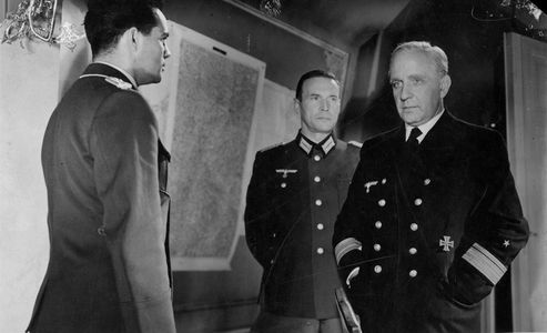 Wolfgang Preiss, O.E. Hasse, and Adrian Hoven in Deadly Decision (1954)