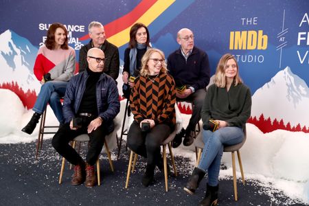 Stanley Tucci, Tate Donovan, Amy Ryan, Laura Benanti, and Sara Colangelo at an event for The IMDb Studio at Sundance: Th
