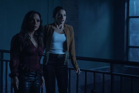 Danielle Nicolet and Kayla Compton in The Flash (2014)