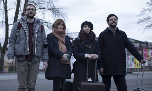 Alexandra Jiménez, Isak Férriz, Maria Ribera, and Bruno Sevilla in The Distances (2018)