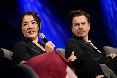 Ewan McGregor and Deborah Chow at an event for Obi-Wan Kenobi (2022)