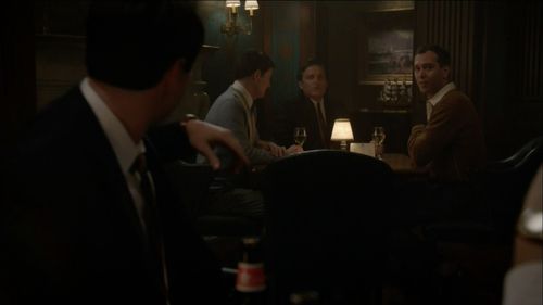 Still of Matthew McCollum, Brian Ibsen, Rob Benedict and Richardson Jones in Masters of Sex and Through a Glass, Darkly 