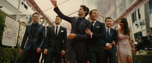 Kevin Dillon, Emmanuelle Chriqui, Adrian Grenier, Jeremy Piven, Kevin Connolly, and Jerry Ferrara in Entourage (2015)