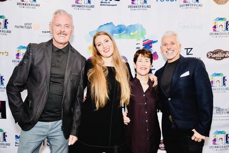 With Founder Alessia Gatti and Jury Members Terry Greenberg and Michael Anastastio at the 2019 Greenwich Village Film Fe