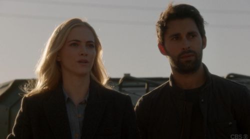 Still of Emily Wickersham and Rafi Silver in NCIS, 