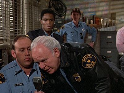 Carroll O'Connor, David Hart, Hugh O'Connor, and Geoffrey Thorne in In the Heat of the Night (1988)