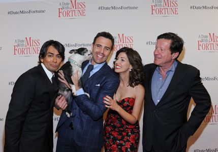Vik Sahay, Joaquim de Almeida, Ryan Scott, and Jeannette Sousa in A Date with Miss Fortune (2015)