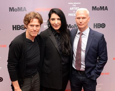 Willem Dafoe, Marina Abramovic, and Klaus Biesenbach at an event for Marina Abramovic: The Artist Is Present (2012)