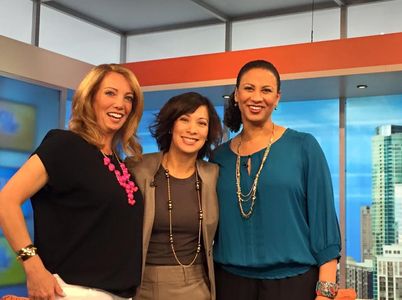 Diana Lee Inosanto with Melissa Forman and Jeanne Sparro of Chicago's morning Show 