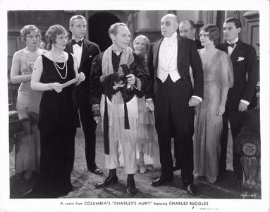 June Collyer, Halliwell Hobbes, Doris Lloyd, Charles Ruggles, and Hugh Williams in Charley's Aunt (1930)