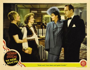 Melvyn Douglas, Reginald Owen, Gail Patrick, Norma Shearer, and Heather Thatcher in We Were Dancing (1942)