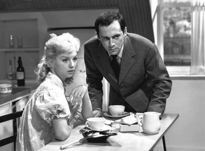 Mylène Demongeot and Maurice Ronet in Night Heat (1958)
