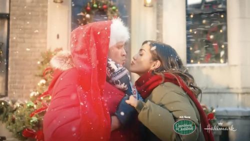 John Brotherton and Veronica Long in Lights, Camera, Christmas! (2022)