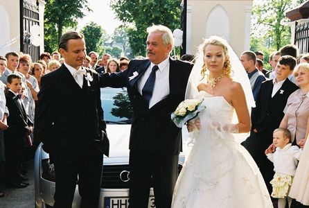 Tamara Arciuch, Marian Dziedziel, and Bartlomiej Topa in Wesele (2004)