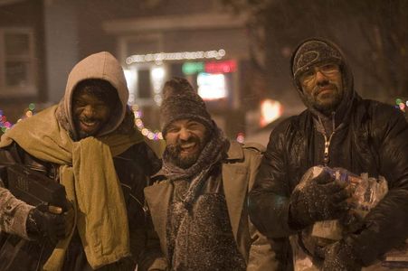 Darryl Neverson, Agustin, Loyd as the three wise MEN, on set NYC Feliz Navidad