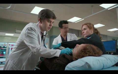 Kayla Deorksen, Freddie Highmore and Will Yun Lee in The Good Doctor
