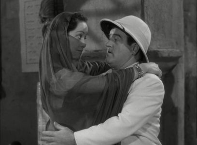 Lou Costello and Charmienne Harker in Abbott and Costello in the Foreign Legion (1950)