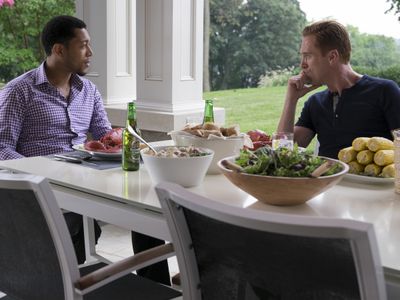 Damian Lewis and Keith Eric Chappelle in Billions (2016)