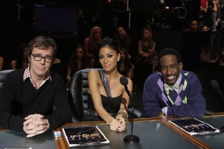 Shawn Stockman, Nicole Scherzinger, and Ben Folds in The Sing-Off (2009)