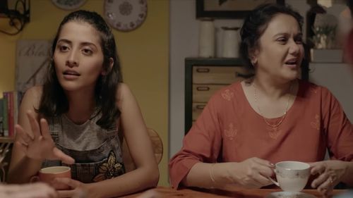 Deepika Amin and Anula Navlekar in What the Folks (2017)