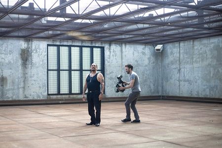 Brett Harvey directing Inmate #1: The Rise of Danny Trejo