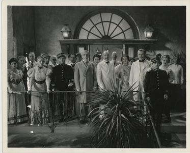 Nigel Bruce, C. Henry Gordon, Herbert Mundin, Gregory Ratoff, and Rosalind Russell in Under Two Flags (1936)